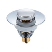 Scarico universale per lavello, Tappo di scarico migliorato, Scarico per lavello a tirante, per bagno, cucina, lavello (Scarico 32-42 mm)
