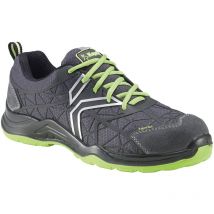 Scarpe antinfortunistiche basse Spider, colore nero/verde T45 - Kapriol