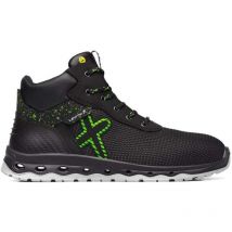 Exena - Scarpe alte antinfortunistiche Saturn S3 esd src - 45 - Nero/Verde