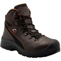 Scarpe antinfortunistiche Garsport '3486 MID' n. 42 – S3 – Acciaio, Composito, Marrone