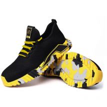 Eglemtek - Scarpe Antinfortunistiche da Lavoro Cantiere Leggere Comode Traspiranti Sicurezza Antiscivolo Puntale in Acciaio con Protezione