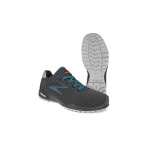 Pezzol - Chaussures de travail basses Mustang S3 src N.47 chaussures de se'curite' respirantes et imperme'ables fabrique'es en Italie a' Pu Tek Nero