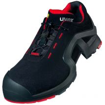 Uvex - Zapatos de trabajo bajos 1 S3 src esd 85162 - Negro / rojo - 44 (eu) - Negro / rojo