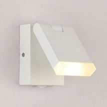 Lts Fafa - Applique da comodino, applique in metallo nero con funzione di regolazione su e giù, applique ultrasottile in alluminio con paralume in