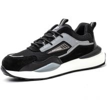 Rapanda - Scarpe da lavoro per uomo e donna, scarpe protettive per il lavoro da cantiere, scarpe con punta in acciaio, traspiranti e confortevoli,