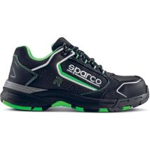 Sparco 07528NRVF Baku ESD S3S SR FO HRO Sicherheitsschuh, Schwarz/Grün, 43