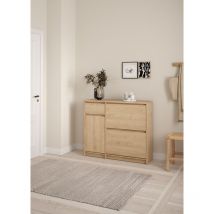 Furniture To Go - scarpiera 2 ribalte mod. naia cm 108,9X31,5 h. 92,9 hickory jackson