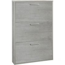 Scarpiera 3 ribalte singole linea 'megara' cm. 15 x 65 x h.105 - bianca Composad