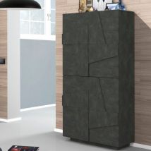 Montefioredesign - Scarpiera 4 ante linea Rombo finitura Ardesia