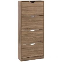 5five Simply Smart - Scarpiera a 4 cassetti mix n modul effetto rovere naturale - 5five