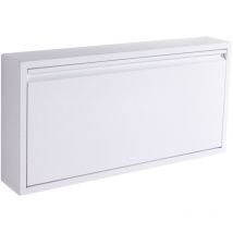 Wink Design Terry - Scarpiera da parete, Metallo, Bianco Opaco, 75 x 12.5 x 37.5 cm