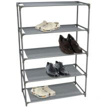 Scarpiera Porta Scarpe Salvaspazio 5 Ripiani Moderna Dimensioni 60 x 30 x 88 cm