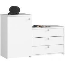 Scarpiera Akord S16 Bianco 98,4 cm 4 ante 98,4x33x68 cm