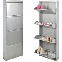 Scarpiera Slim Originale, 12 paia di scarpe, Col. Grigio