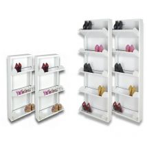 Scarpiere Slim Originali, 48 paia di scarpe, Col. Bianco