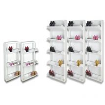 Starmart - Scarpiere Slim Originali, 63 paia di scarpe, Col. Bianco