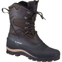 Stivali invernali stringati Bernd taglia 46 marrone / nylon nero / fodera in ecopelliccia pvc Spirale