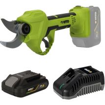 Vito - Sécateur sans fil 20V + Batterie Lithium 2Ah ø de coupe 30 mm Moteur Brushless Chargeur rapide