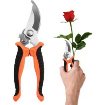 Sunxury - Sécateur de jardin en acier - Sécateur à main robuste - Sécateur de jardin - Coupe-fleurs, ciseaux de fleuriste, outils de jardinage