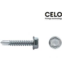 Scatola 250 unità punta esagonale din/rif 7504k 4.8x50 zinco. zelo