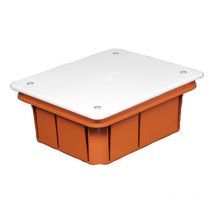 Scatola cassetta di derivazione da incasso con coperchio quadrata rettangolare per collegamenti elettrici 119x96x45 mm