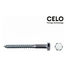 Scatola 250 unità vite cefalica esagonale din/rif 571 6x50 zincata Celo