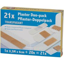 Scatola di 21 bande trasparenti