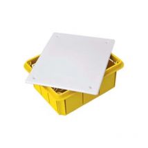 Scatola di derivazione da incasso con coperchio ip40 - mm.118x96x70 - (1613) 8 pezzi Marlanvil