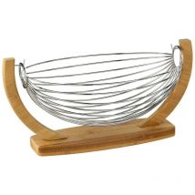 Cestino per altalena in metallo 36x21cm in bambù - 5five