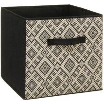 5five Simply Smart - Cestino in tessuto 31x31cm mix n modul design bianco e nero - 5five