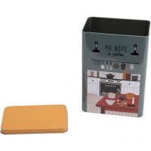 Scatola per pasta in metallo con stampe