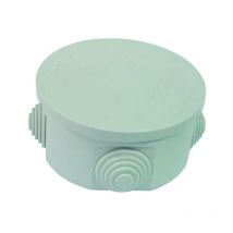 Scatola stagna tonda con coperchio e 4 passacavi ip44 - ø mm.65x35h. (001)