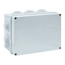 Scatola stagna rettangolare con coperchio e 10 passacavi IP65 - MM.190X140X70H. (009)
