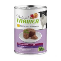 Umido Cane Natural Trainer Medium Maxi Matury 400gr Pollo