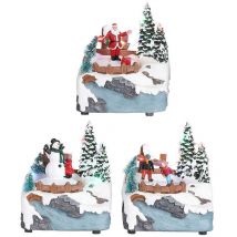 Scene De Noel Plusieurs Modeles 11x9x13,5cm