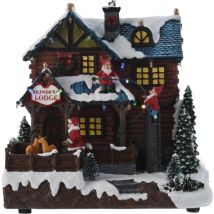 Scène mobile avec le Père Noël, 25 cm