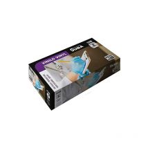 Juba - Schachtel mit 100 blauen puderfreien Vinyl-Einmalhandschuhen Größe 7