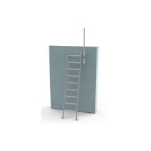 Matisère - Schachtleiter - Steighöhe 2.40 bis 2.62m - Mit Einstiegshilfe - EC-PUITS-INC-262-R