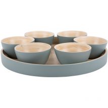 Schalen für Snacks puro mit Tablett, 6er-Set