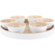 Schalen für Snacks puro mit Tablett, 6er-Set