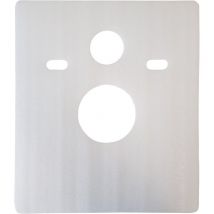 Quadratisches Schallschutz-Pad für Wand wc / Wand Bidet - Weiß