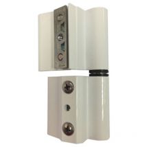 Beutel mit 2 Scharnieren Profil 40/20 Weißaluminium rechts 68039 Micel