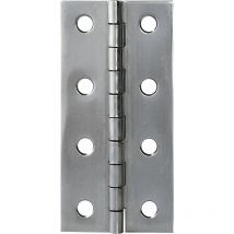 Scharnier din 7954 Typ a gerolltes Scharnierband gerade 100x52mm, Edelstahl