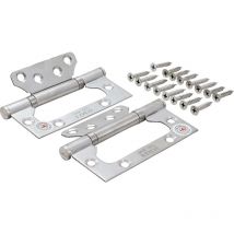 Bgs Technic - Scharnier-Satz Edelstahl für platzsparenden Einbau 100 x 50 mm 2-tlg.