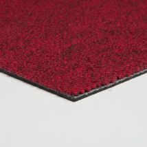 Dalle moquette bouclée rouge pour chambre Dalle moquette modulaire pour salon Moquette autoplombante en dalles sans colle