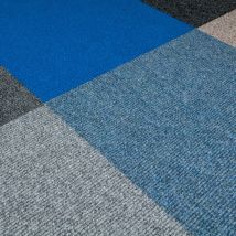 Dalle moquette anthracite professionnelle Dalle moquette plombante en velours côtelé Moquette dalles aiguilletées salon et chambre