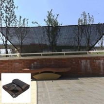 Svkbjroy - Schattentuch, Sonnenschutz-Schattennetz, Gewächshaus-Pflanzenabdeckungen, Anti-UV-Schattenplane, Schwarzer Schutzzaun, Winddicht,