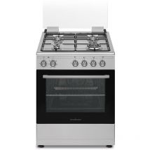 Schaub Lorenz - SS461EX Cucina a Gas con Forno Elettrico Ventilato Multifunzione Dimensione 60 x 60 cm Colore Inox