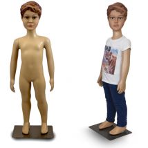 Bituxx - Schaufensterpuppe männlich Junge Schaufensterfigur Mannequin Schneiderpuppe 360° beweglich 90cm