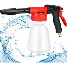 Schaumstoffpistole, 1l Schaumstoffsprühgerät, Verstellbare Sprühpistole Für Vernetzten Seifenspender, Für Gartenschlauch, Autowäsche
